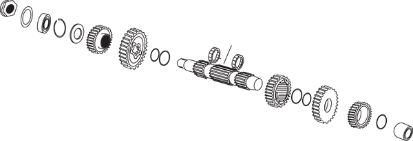 Andrews 296700 Countershaft for 5-Speed Big Twin (10) - sxspowersports