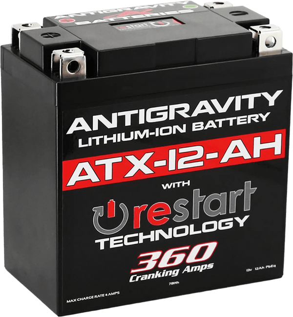 ANTIGRAVITY AG-ATX12-AH-RS Restart Lithium Battery - sxspowersports