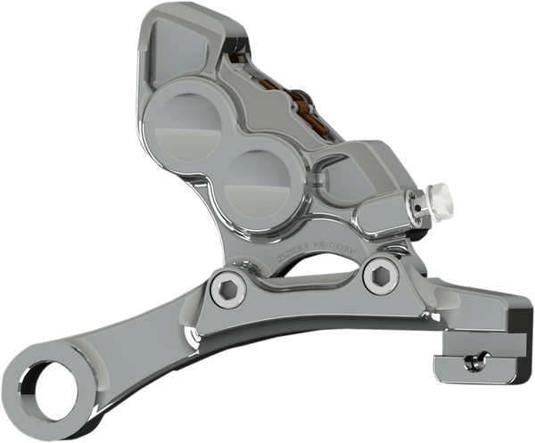 Arlen Ness 02-223 4-Piston Brake Front Caliper for 11.8in. Rotors - Black - sxspowersports