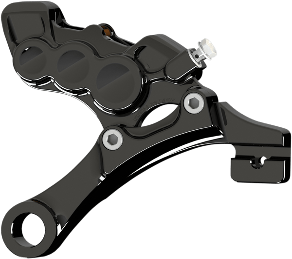Arlen Ness 02-302 6-Piston Differential Bore Rear Brake Caliper/Bracket - Chrome - sxspowersports