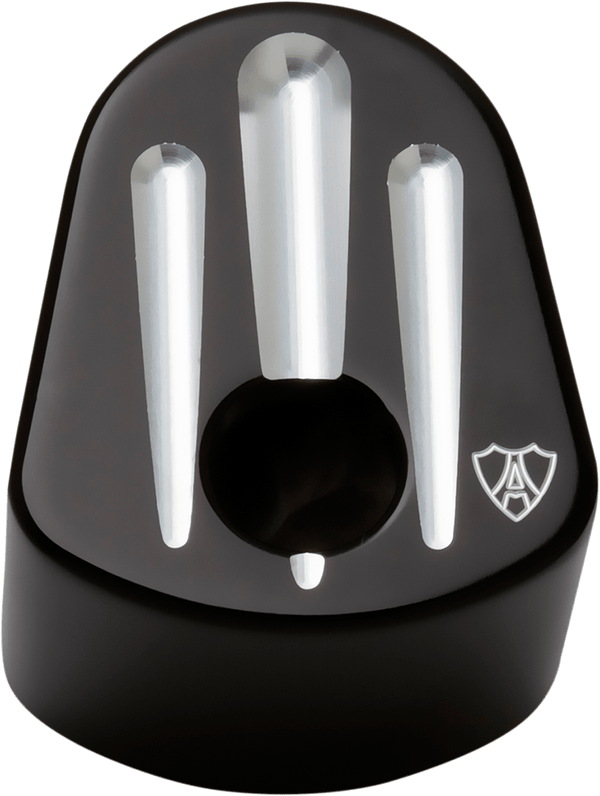 Arlen Ness 04-193 Ignition Switch Cover - Deep Cut - Black - sxspowersports