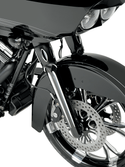 Arlen Ness 06-513 Hot Legs Dual Disc Fork Leg Set - Deep Cut - Black - sxspowersports
