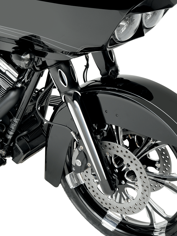 Arlen Ness 06-513 Hot Legs Dual Disc Fork Leg Set - Deep Cut - Black - sxspowersports