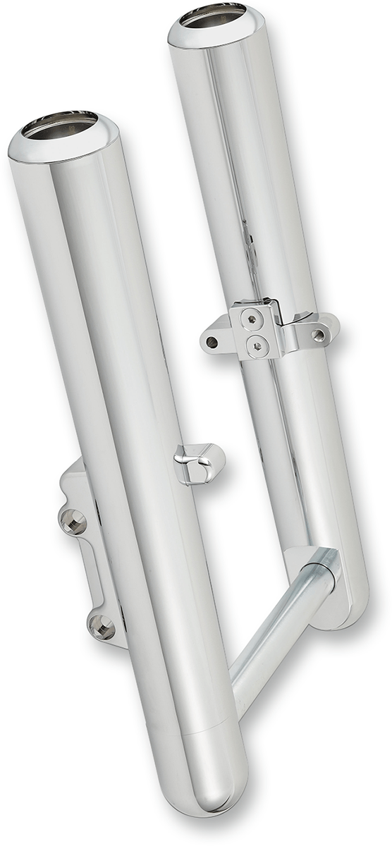 Arlen Ness 06-520 Hot Legs Single Disc Fork Leg Set - Smooth - Chrome - sxspowersports