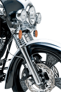 Arlen Ness 06-520 Hot Legs Single Disc Fork Leg Set - Smooth - Chrome - sxspowersports