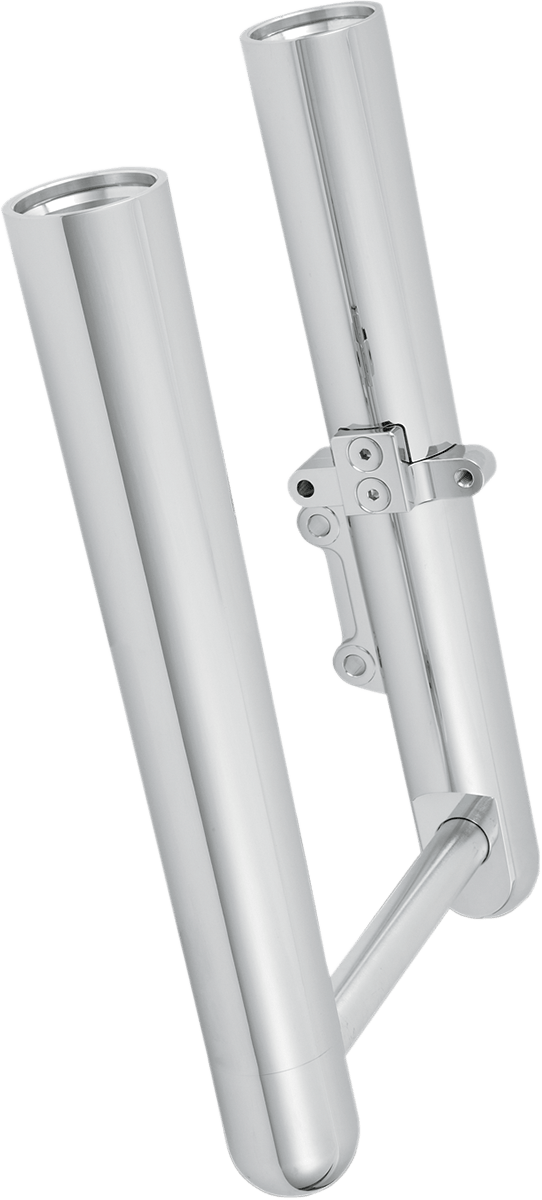 Arlen Ness 06-554 Hot Legs Single Disc Fork Leg Set - Smooth - Chrome - sxspowersports