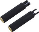 Arlen Ness 07-944 Fusion Driver Footpegs - Knurled - Brass - sxspowersports