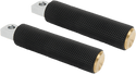 Arlen Ness 07-945 Fusion Passenger Footpegs - Knurled - Brass - sxspowersports