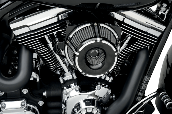 Arlen Ness 18-923 Inverted Series Air Cleaner Kit - Slot Track - Black - sxspowersports