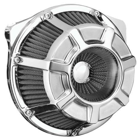 Arlen Ness 18-934 Inverted Series Air Cleaner Kit - Bevelled - Chrome - sxspowersports