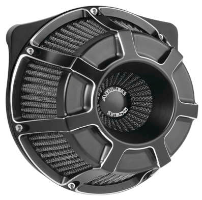 Arlen Ness 18-937 Inverted Series Air Cleaner Kit - Bevelled - Black - sxspowersports