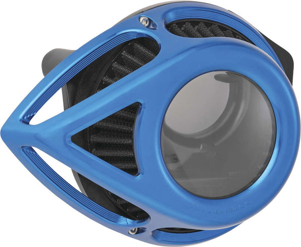 Arlen Ness 18-975 Clear Tear Series Air Cleaner Kit - Blue Anodized - sxspowersports