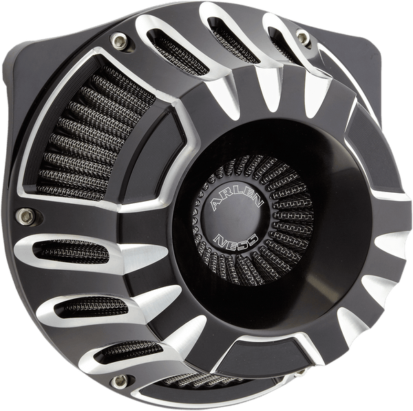 Arlen Ness 18-997 Inverted Series Air Cleaner Kit - 15-Spoke - Black - sxspowersports
