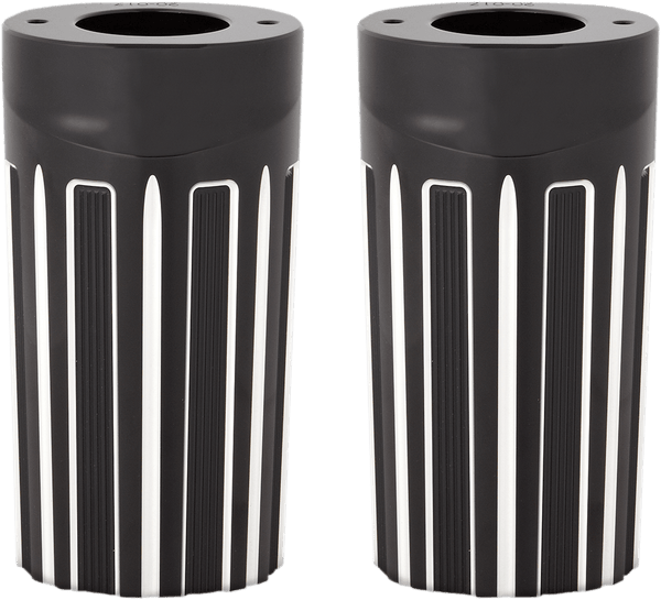 Arlen Ness 20-021 Retro Fork Boot Covers - Black - sxspowersports