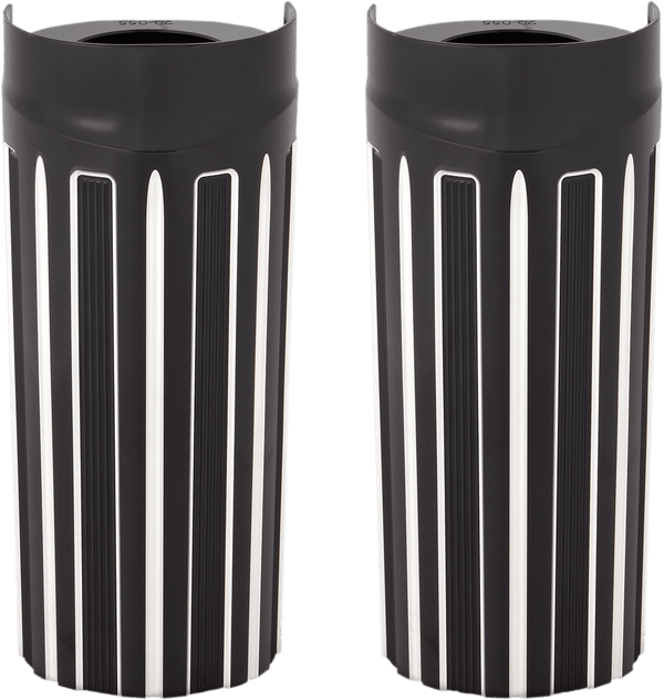Arlen Ness 20-021 Retro Fork Boot Covers - Black - sxspowersports