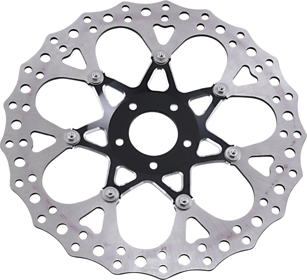 Arlen Ness 33-10101-203 14in. Two-Piece Floating Front Brake Rotor - Procross Black - sxspowersports