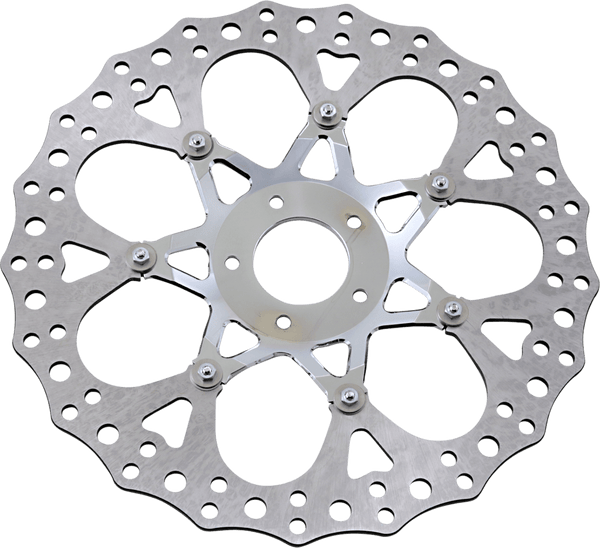 Arlen Ness 33-10102-203 14in. Two-Piece Floating Front Brake Rotor - Procross Chrome - sxspowersports