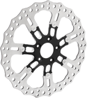 Arlen Ness 33-10301-203 14in. Two-Piece Floating Front Brake Rotor - 7 Valve Black - sxspowersports