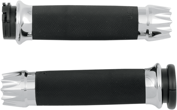Avon Grips CC-86-AN-FL-EX Excalibur Custom Grips - Black - sxspowersports