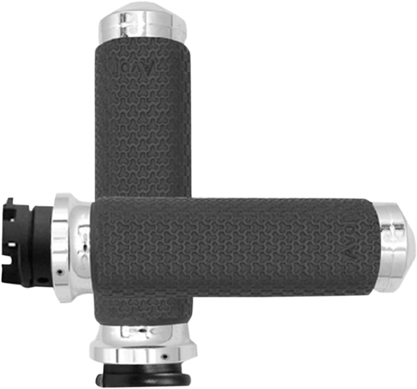 AVON IN-S-MF-63A-CH Avon Memory Foam Grips For Indian Scout Chrome - sxspowersports