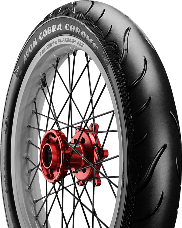 Avon Tyres 2120017 Avon AV91 Cobra Chrome 130/60B21 Front Tire 63V - sxspowersports