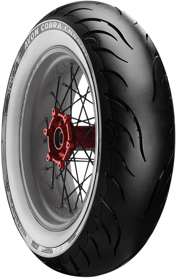 Avon Tyres 4120115 Avon AV92 Cobra Chrome 180/70R16 Whitewall Rear Tire 77V - sxspowersports