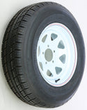 AWC TA2046012-71R205C-A Trailer Tire & 8 Spoke Steel Wheel Assembly - sxspowersports