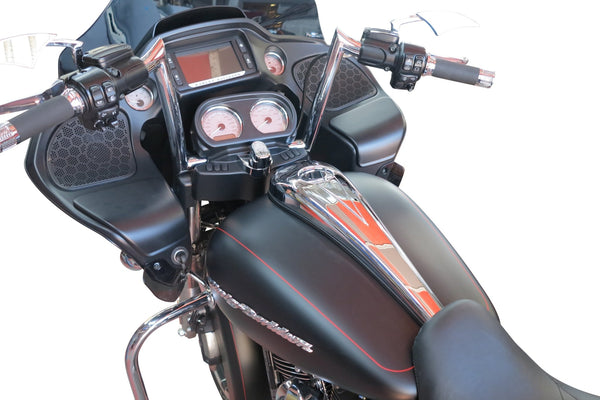 Bagger Nation DDK-S-08-OEM-C Steel Dash - Chrome - sxspowersports