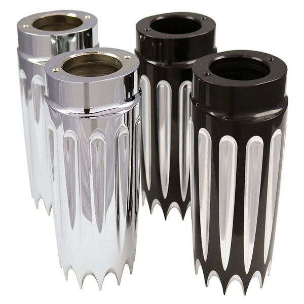Bagger Nation SC-YB-EXT-13E-C Slider Covers Yafterburner +2in. - Chrome - sxspowersports