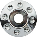 Bagger Nation YAXLE-07-DM-C Yaxle with Domino Caps - Chrome - sxspowersports