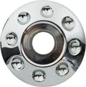 Bagger Nation YAXLE-07-DM-C Yaxle with Domino Caps - Chrome - sxspowersports