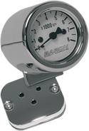 Baron Custom Accessories BA-7573-01 Mini-Bullet Tachometer with 1in. Bar Mount - Black Face - sxspowersports