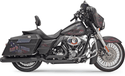 Bassani Manufacturing 11425A True Dual Down Under Headpipe with Heat Shield - Black - sxspowersports