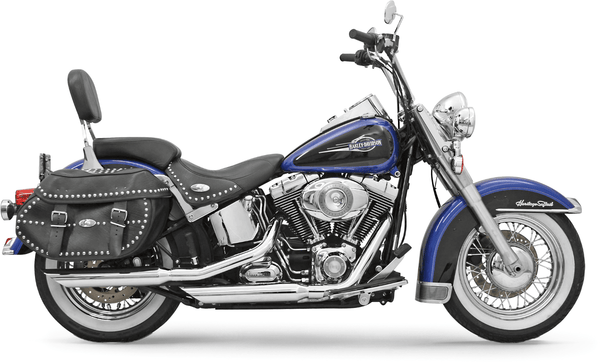 Bassani Manufacturing 12117F 3in. Firepower Slip-Ons - Slash Cut - Chrome - sxspowersports