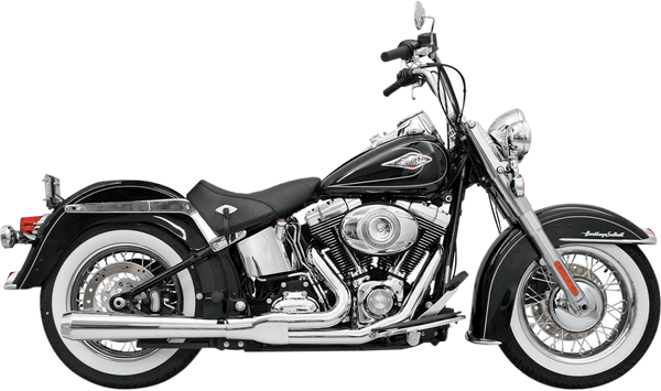 Bassani Manufacturing 12121J Road Rage 2-Into-1 Long Megaphone Exhaust System - Black - sxspowersports