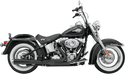 Bassani Manufacturing 12121J Road Rage 2-Into-1 Long Megaphone Exhaust System - Black - sxspowersports