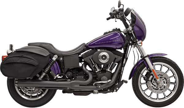 Bassani Manufacturing 13122J Road Rage 2:1 Short Upswept Megaphone Exhaust System - Black - sxspowersports