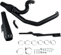 Bassani Manufacturing 13322R Road Rage 2:1 Short Megaphone Exhaust System - Black - sxspowersports