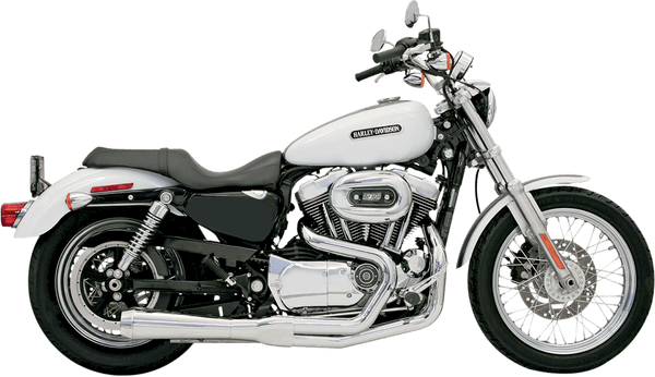 Bassani Manufacturing 14111J Road Rage 2:1 Long Megaphone Exhaust System - Chrome - sxspowersports