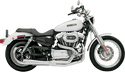 Bassani Manufacturing 14212J Road Rage 2:1 Short Upswept Megaphone Exhaust System - Chrome - sxspowersports