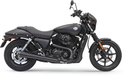 Bassani Manufacturing 1527RB 4in. Slip-On Megaphone Slip-On Muffler - Black with Black Billet End Caps and Contrasting Flutes - sxspowersports