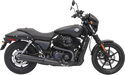 Bassani Manufacturing 1587RB 4in. Slip-On Muffler - Straight Edge - Black with Black Billet End Caps and Contrasting Flutes - sxspowersports