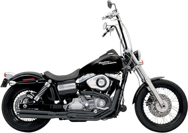 Bassani Manufacturing 1D18RB Road Rage II B1 Power Exhaust System with Heat Shields - Black Ceramic with Black End Cap - sxspowersports