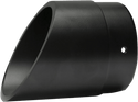 Bassani Manufacturing 1D87R 4in. Quick Change Slip-Ons - Chrome with Black Fluted End Caps - sxspowersports