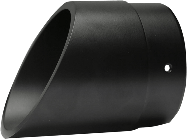 Bassani Manufacturing 1D87R 4in. Quick Change Slip-Ons - Chrome with Black Fluted End Caps - sxspowersports