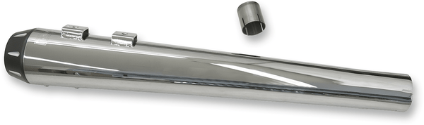 Bassani Manufacturing 1F17R Crossover Eliminator with 4in. DNT Slip-On Muffler - Chrome Megaphone - sxspowersports