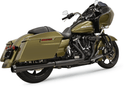Bassani Manufacturing 1F17RB Crossover Eliminator with 4in. DNT Slip-On Muffler - Black Megaphone - sxspowersports
