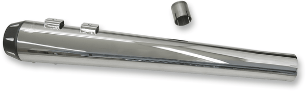 Bassani Manufacturing 1F17RB Crossover Eliminator with 4in. DNT Slip-On Muffler - Black Megaphone - sxspowersports