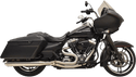 Bassani Manufacturing 1F28SS Short Road Rage III Stainless 2-Into-1 Exhaust System - 4in. Straight - sxspowersports