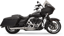 Bassani Manufacturing 1F32SS Short Road Rage III Stainless 2-Into-1 Exhaust System - 4-1/8in. Megaphone - sxspowersports